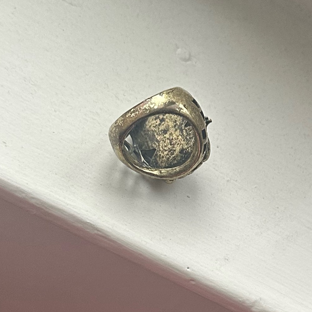 Fossil frog ring and earring set - Picture 5 of 5